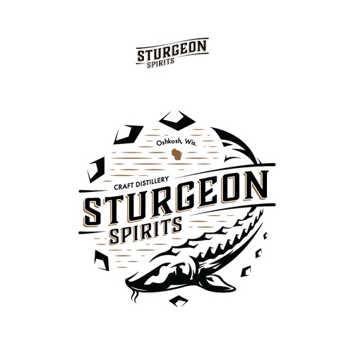 Logo for a craft distillery