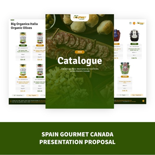 Product Catalogue for Spain Gourmet Canada Importers