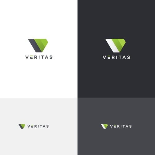 Veritas Initial V Letter Logo Design