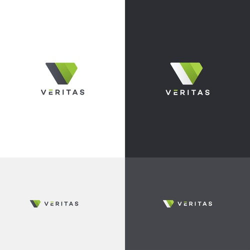 Veritas Initial V Letter Logo Design