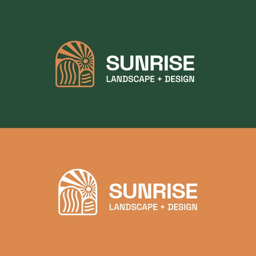 Logo for a landscaping and design company