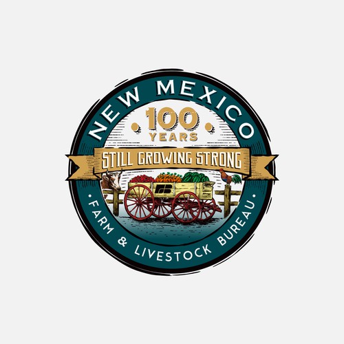 100th Anniversary Logo for New Mexico Farm & Livestock Bureau