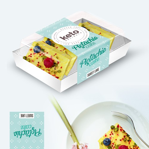 Cardboard wrapper for cake