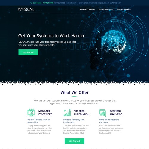 Clean & Modern website design