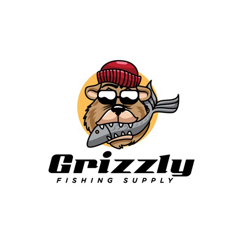 Grizzly cartoon logo