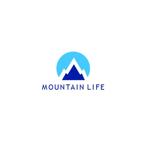 Simple Mountain Icon for non-profit organization located in resort area of Colorado Rockies