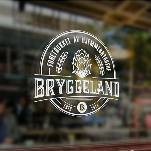 Design a fresh logo for a homebrewer shop.