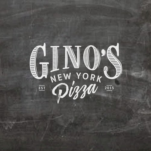Create an iconic logo for a trendy NY style pizzeria