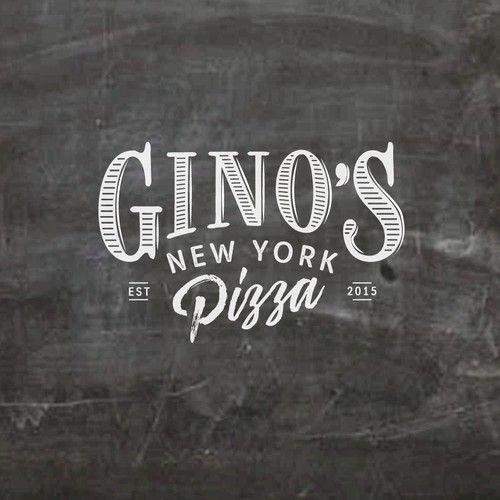Create an iconic logo for a trendy NY style pizzeria