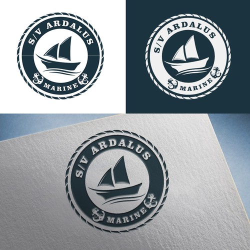 Logo to boat 