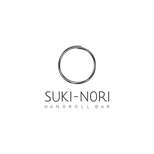 Clean Modern Minimalist Logo For a Handroll Bar