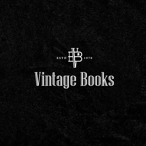 Vintage Books Logo Design