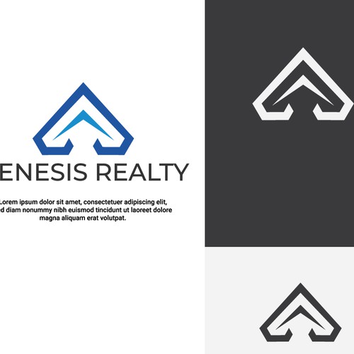 Simple real estate logo concept