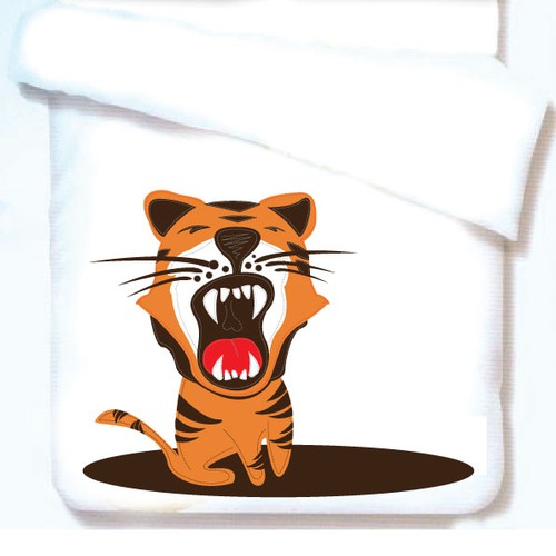 Create a roaring tiger design for The Curious Roar