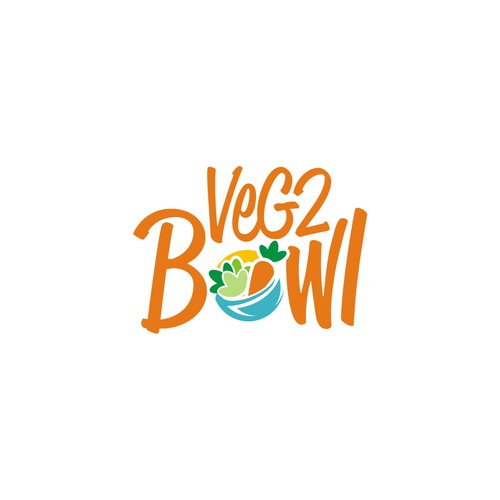 Colorful and Fresh Logo for Veg2Bowl