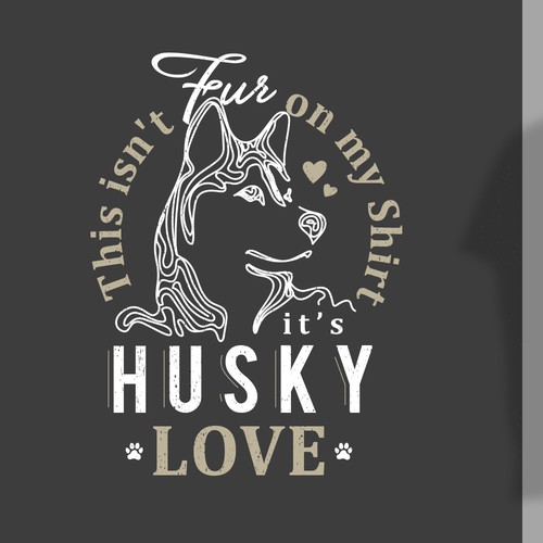 Husky Love t shirt