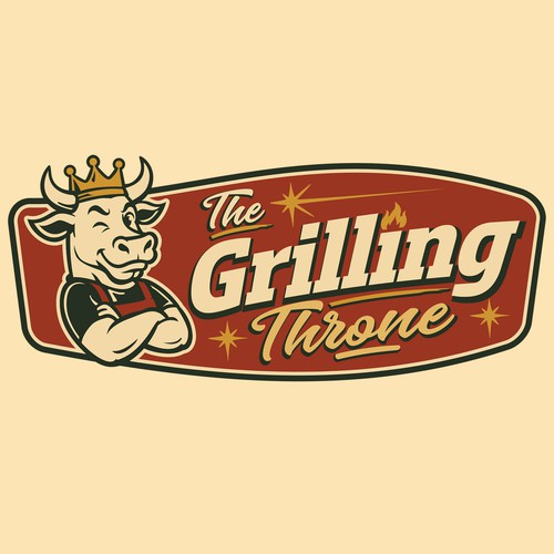 Retro logo for a meat shop