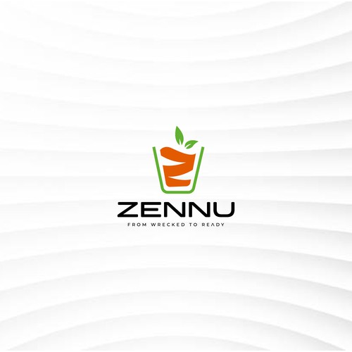 Zennu – Nature-Inspired Minimal Logo for a Wellness Brand