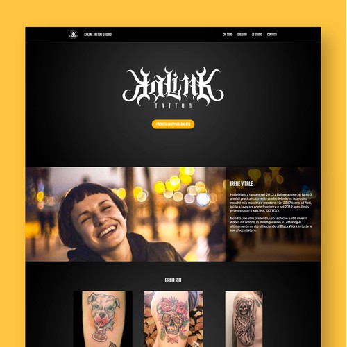 Kalink Tattoo Studio - Website Design