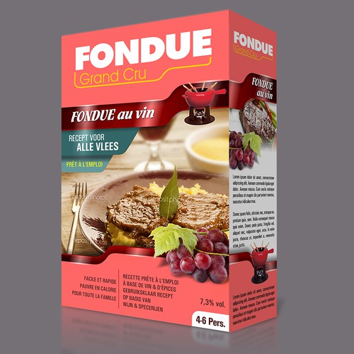 Créer un packaging fondue au vin