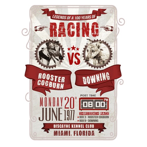 T-Shirt concept of racing dogs