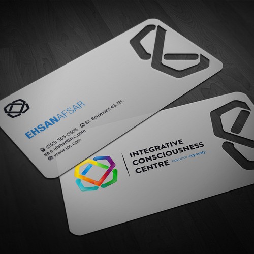 Logo and Business Card for Integrative Consciousness Centre