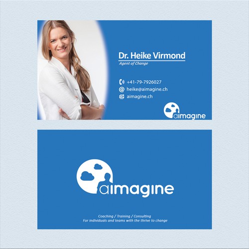 Innovative business cards for coaching/training business