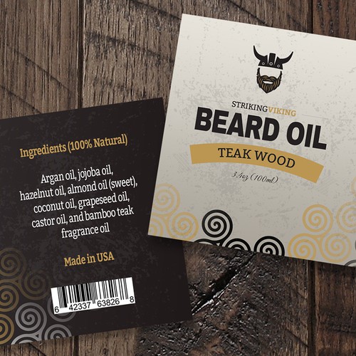 Design a Product Label for our Beard Oil!