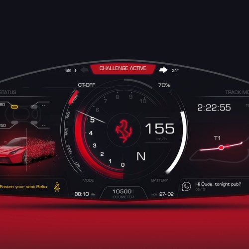 Personal Ferrari UI Concept