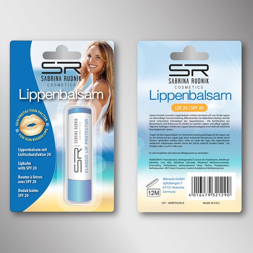 Contest Entry for Blister Pack Lip Balm