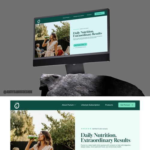 Web Design for a Superfood Company