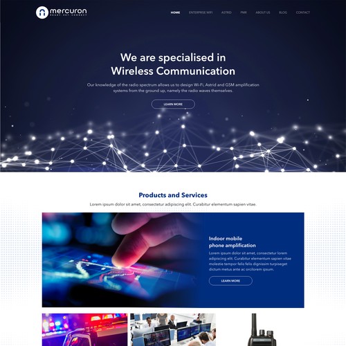 Design for Landing Page Website