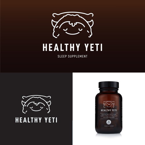 Feminine logo for Healthy Yeti 