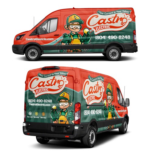 Castro Electric Van Wrap