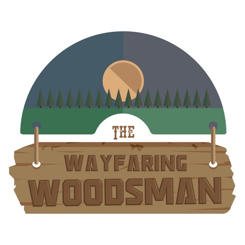 Concept logo for woodcrafts shop