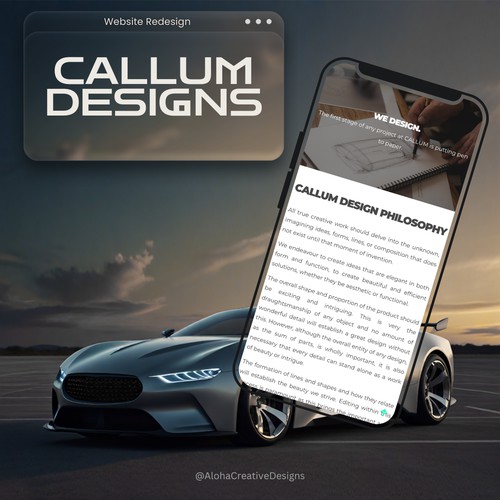 Callum Designs | Website Redesign