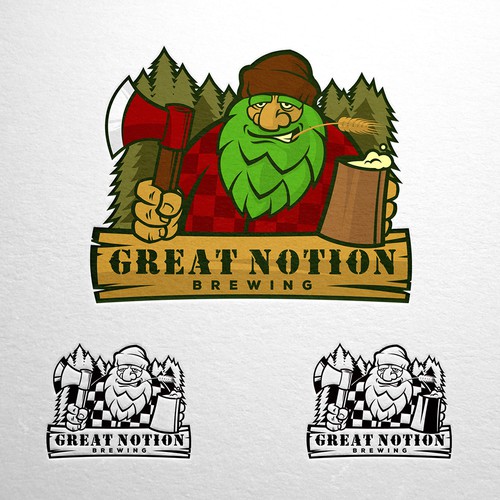 Mascot Logo for Great Notion Brewing