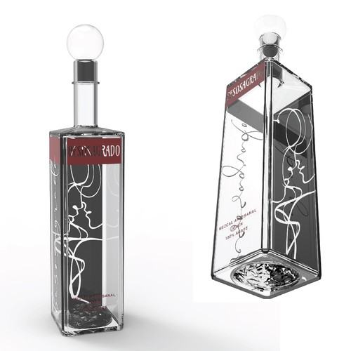 Mezcal bottle design