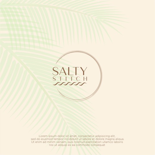 concept logo Salty stitch.