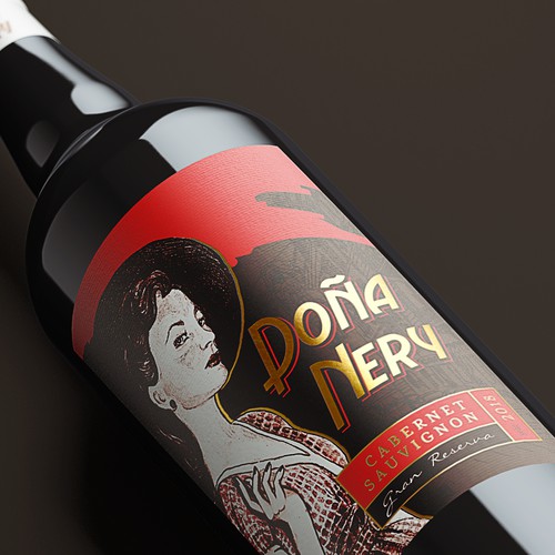 Wine label design