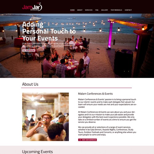 New website design wanted for JamJar Events