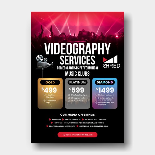 Flyer VIDEOGRAPHY Services