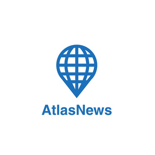 Atlas News Logo Design