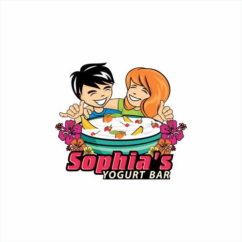 Create the next logo for Sophia's Yogurt Bar