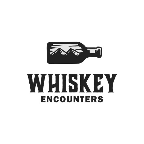 Whiskey encounters logo design