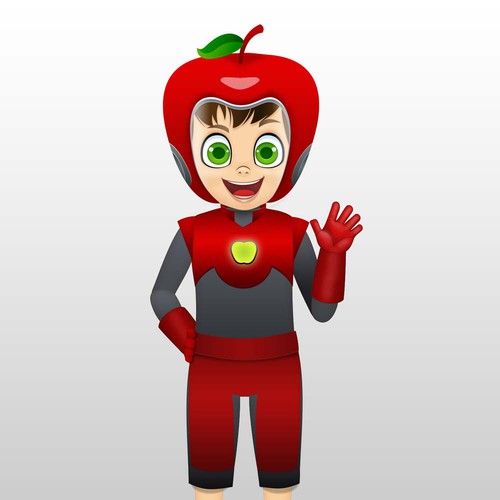 crazy apple character