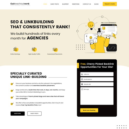 SEO / Marketing agency website redesign.