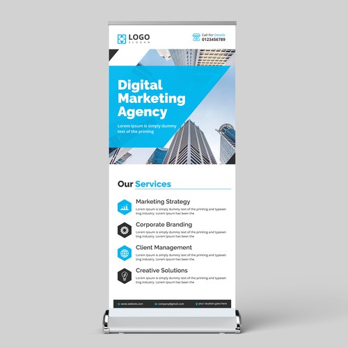 Corporate Roll Up Banner