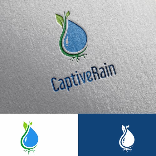 Bold logo Concept for Captive Rain Company