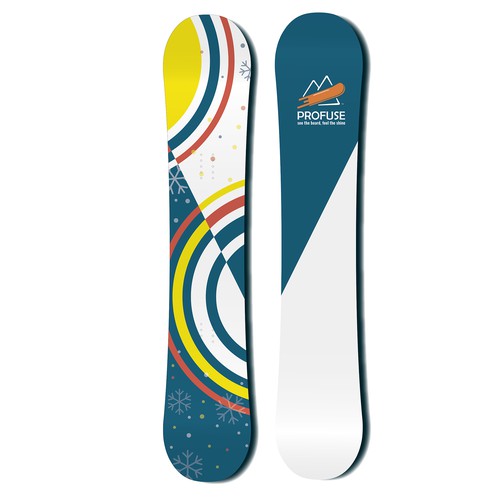 Energetic snowboard design 